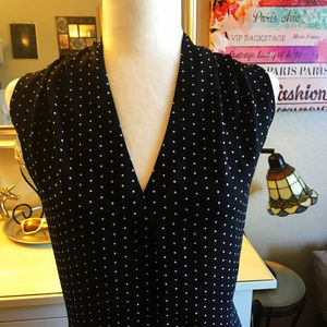 NWT ROSE & OLIVE V-Neck Hi-Low Blouse, Size L